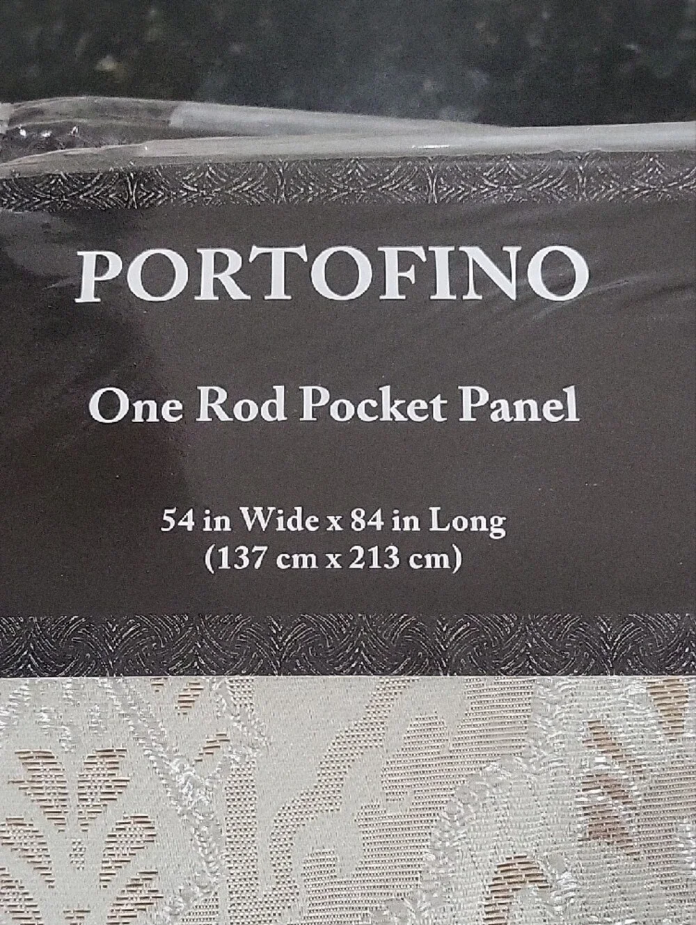 Beige One Rod Pocket Panel Curtain - Elegant Window Treatment
